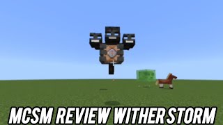 MCSM REVIEW Wither Storm Addon Test  MCPEBE 12080 [upl. by Launamme281]