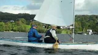 Open Canoe Sailing Group on Windermere [upl. by Ecenahs]