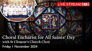 Sung Eucharist for All Saints Day with visiting choir  Fri 1 November 2024 Canterbury Cathedral [upl. by Aniluj723]