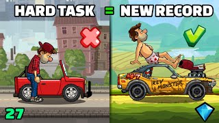 WHEN YOU GOT A FREE RECORD 😋 5 Random Tasks 27 HCR2  Hill Climb Racing 2 [upl. by Trinetta]