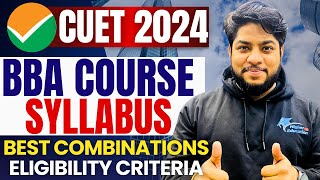 CUET 2024 BBA entrance exam syllabus New University list exam pattern complete details [upl. by Ynagoham823]