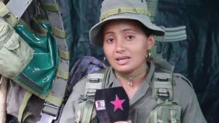 Colombia Entrevista a joven guerrillera de las FARCEP [upl. by Gardol93]