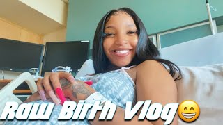 BIRTH amp DELIVERY VLOG  Part 2 Natural Or Epidural🍼👶🏽 [upl. by Kaiulani]