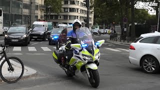 ambulance du SAMU escorté par les motards de la DOPC [upl. by Atena162]