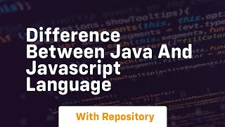 difference between java and javascript language [upl. by Cristi836]