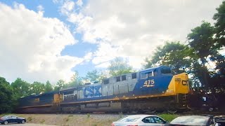 CSX475 M426 Hannafords Clinton csx railroad railway train like subscribe [upl. by Allehc]