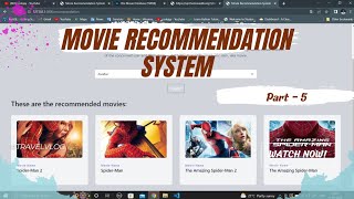 Website designing for machine learning project  Movie Recommender system  Deploy ML project [upl. by Norm712]