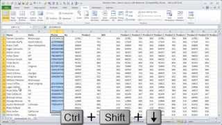 Excel Keyboard Shortcuts to Select Column with Blank Cells [upl. by Cly]