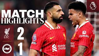 Highlights Salah STUNNER Completes QuickFire Comeback  Liverpool 21 Brighton [upl. by Brnaby]