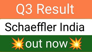 schaeffler India Q3 Result 2024 schaeffler India share latest news today [upl. by Okechuku]