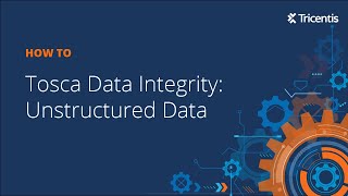 Tosca Data Integrity Unstructured Data [upl. by Geilich302]