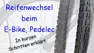 Reifenwechsel Fahrradschlauch Rad erneuern und montieren beim Fahrrad EBike Pedelec [upl. by Mindi124]