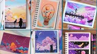 30 Aesthetic drawing ideas Water color drawing ideas you must try [upl. by Akemrej]