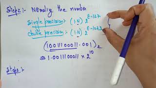 Floating point representation  Example1  COA  Lec7  Bhanu Priya [upl. by Jordain]