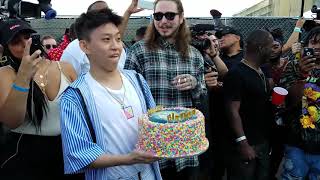 POST MALONE SURPRISES RICH BRIAN WITH THE BEST BIRTHDAY GIFT OF ALL TIME  WITH POSTMATES [upl. by Potter]