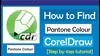 How To Find Pantone Color In CorelDraw [upl. by Goldman]