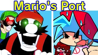 Friday Night Funkin VS Mario FNF Port FULL WEEK  Cutscenes FNF Mod MARIO 85  MX  MarioEXE [upl. by Ina]