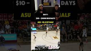 10 to 1000 Ladder Challenge for College Basketball Picks collegebasketball gambling picks [upl. by Adnilg]