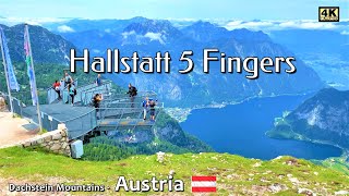 FIVE FINGERS HALLSTATT  DACHSTEIN Glacier  AUSTRIA  Hallstatt 5 fingers  Krippenstein Seilbahn [upl. by Nerha477]