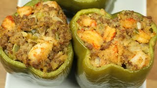 How to Make New Orleans Style Stuffed Bell Peppers [upl. by Ned980]