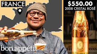 Sommelier Tries 12 Sparkling Wines 17 to 550  World Of Wine  Bon Appétit [upl. by Ricardo317]