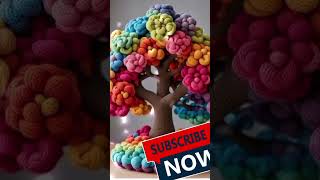 yarn flower model crochet knitted flowers [upl. by Cob]