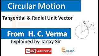 72 Tangential amp Radial Unit Vector  H C Verma  CHAPTER 7 Circular Motion [upl. by Sral513]