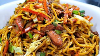 GUYANESE CHICKEN CHOWMEIN recipe [upl. by Ainorev]