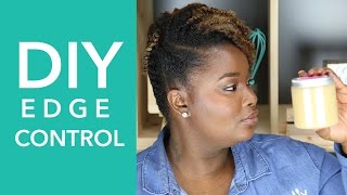 HOW TO DIY Edge Control with Flax Seed Gel Honey and Castor Oil [upl. by Nahem202]