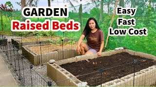 How to Build Raised Garden Beds Cheap and Easy  DIY Raised Garden Bed [upl. by Gasparo34]