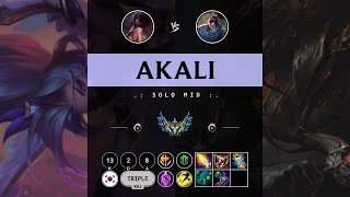 Akali Mid vs Yasuo  KR Challenger Patch 1411 [upl. by Nalac289]