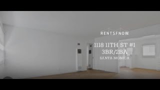 1118 11th St 1 Santa Monica CA  3Bedroom 2bath [upl. by Avigdor]