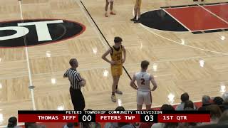 Peters Township High School Boys Basketball vs Thomas Jefferson  January 26 2024 [upl. by Howund]