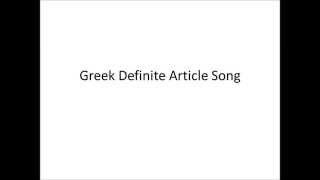 Definite Article Song [upl. by Merralee]