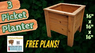 3 Pickets FREE Plans  Make Money Woodworking  How To [upl. by Aissac718]