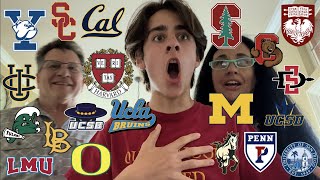 COLLEGE DECISION REACTIONS 2020 yale princeton stanford UCLA NYU USC  more [upl. by Micheline]