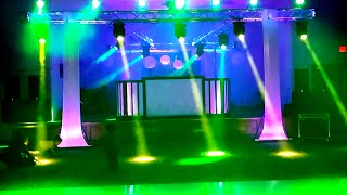 DJ SHOW MCALLEN  show de luces tipo concierto luces BEAM  luxor banquet hall [upl. by Jurkoic]