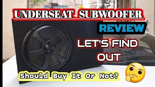 Under Seat subwoofer review Installation [upl. by Leiand]