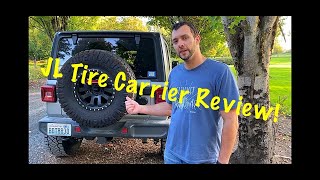 Best JL Wrangler Tire Carrier Review of Rugged Ridge Spartacus HD Tire Carrier [upl. by Sergu]