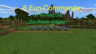 6 Fun commands you can do in Minecraft Bedrock edition [upl. by Bruno]