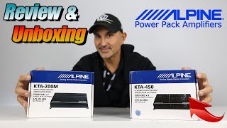 Alpine Power Pack Amps KTA450 and KTA200M Car Audio Amplifiers Review and Unboxing [upl. by Ael679]