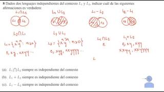 Lenjuajes Independientes del Contexto Ejercicio 8 Junio 2014 [upl. by Yruj119]