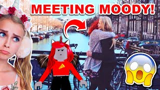 MEETING My BEST FRIEND MOODY In REAL LIFE For The FIRST TIME Roblox [upl. by Tigirb]