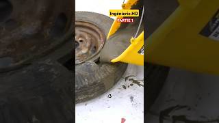 ingénierie earth shortvideo short garage caoutchouc welding work workhard technical pneus [upl. by Yrem]