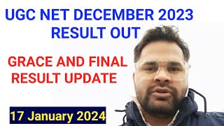 UGC NET DECEMBER 2023 RESULT NEWS TODAY  UGC NET RESULT OUT  ugcnet results FINAL out now [upl. by Enidlareg]