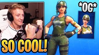 Tfue Loves His New OG Munitions Expert Skin He got Gifted  Fortnite Best and Funny Moments [upl. by Rye757]