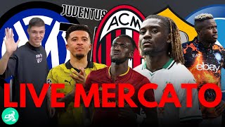 LIVE Ultimissime news Calciomercato Osimhen affari MilanRoma JUVENTUS e non solo [upl. by Ahsilef15]