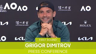 Grigor Dimitrov Press Conference 1R  Australian Open 2022 [upl. by Neelie]