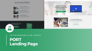 OptimizePress Club Port Landing Page [upl. by Anirec]