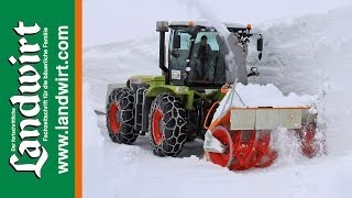 Claas Xerion im Winterdienst [upl. by Dinnage]